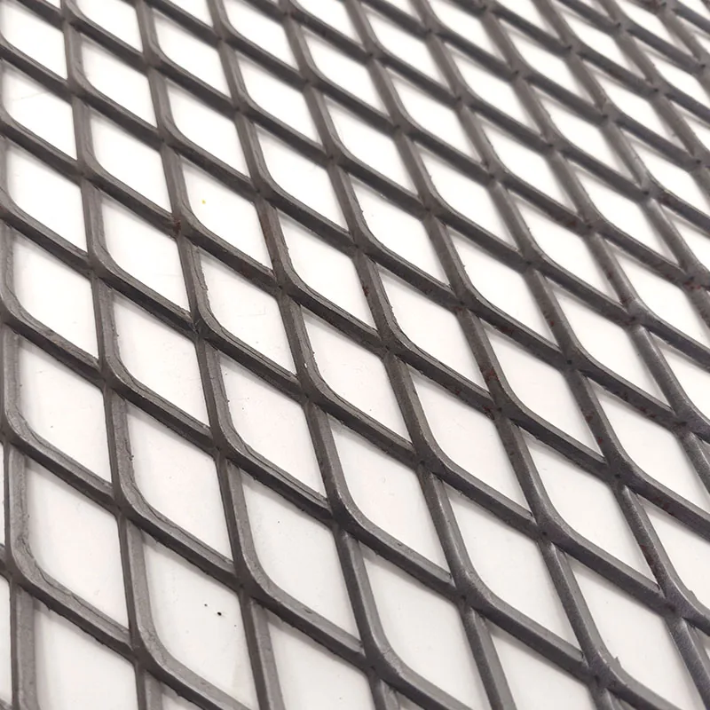 Carbon steel raised expanded metal sheet with standard diamond openings