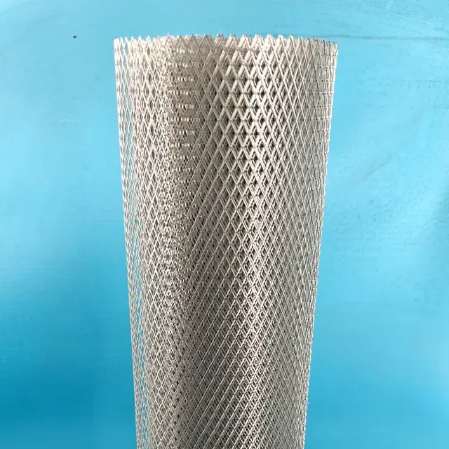 Expanded metal mesh roll