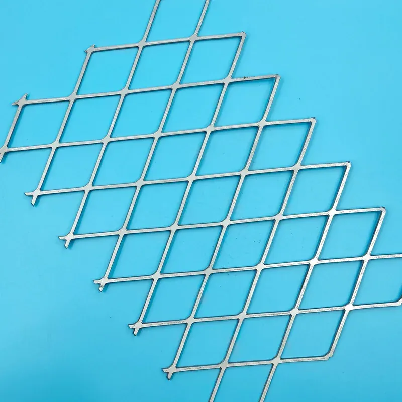 Flattened expanded metal joint detail