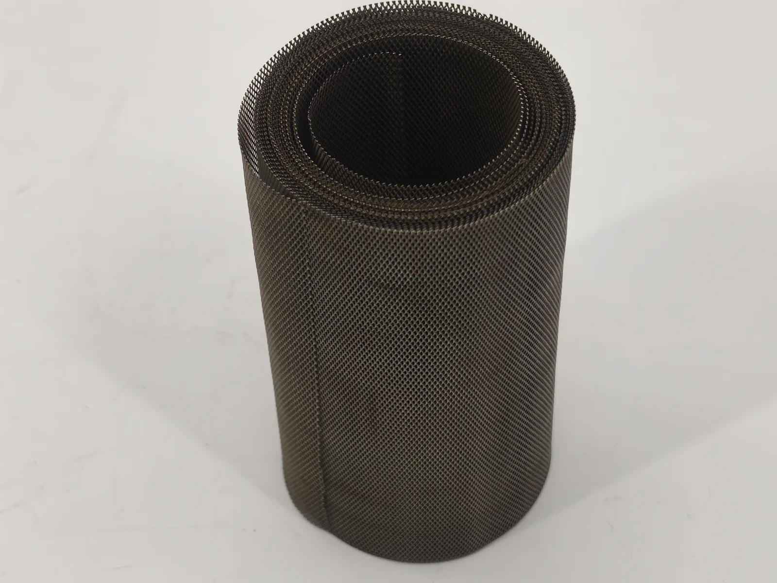 Microporous titanium expanded metal roll