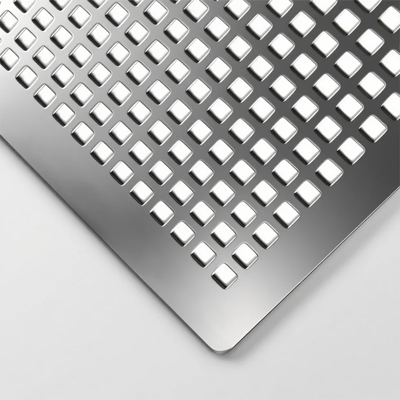 Square hole perforated metal sheet