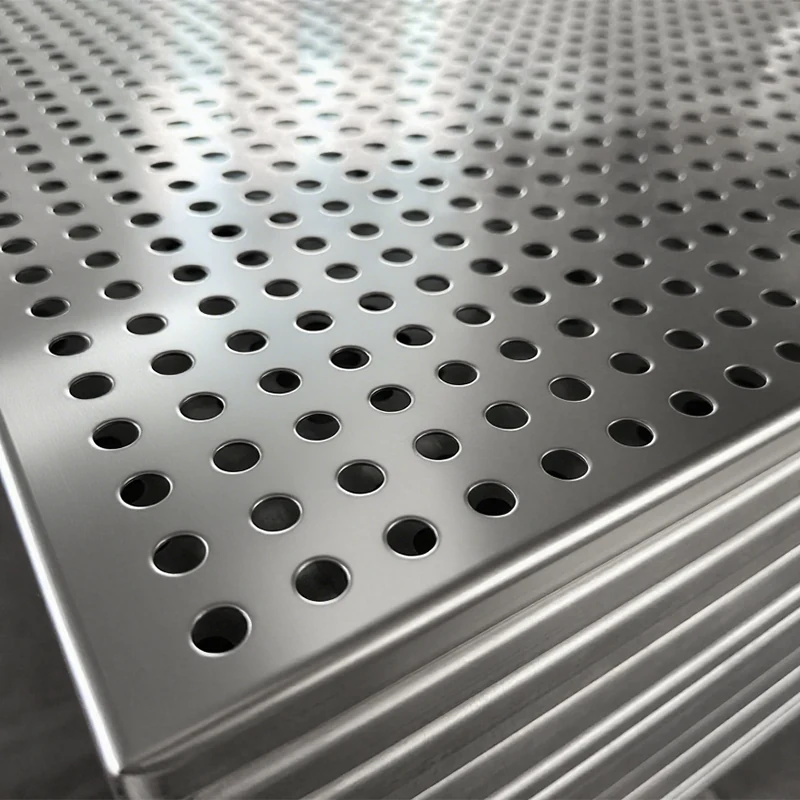 Round hole stainless steel perforated metal sheet edge detail