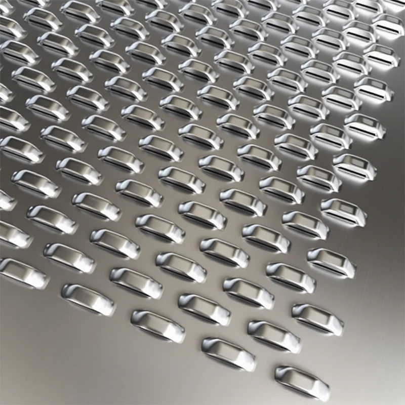Slotted hole stainless steel perforated metal sheet
