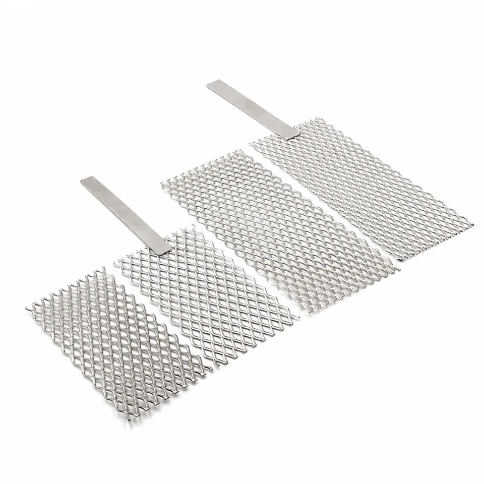 Titanium mesh anode with tab