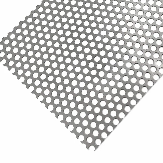 Carbon steel perforated sheet with round holes for industrial fabrication