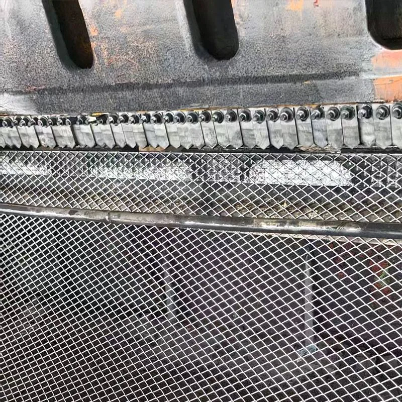 Expanded metal mesh production line