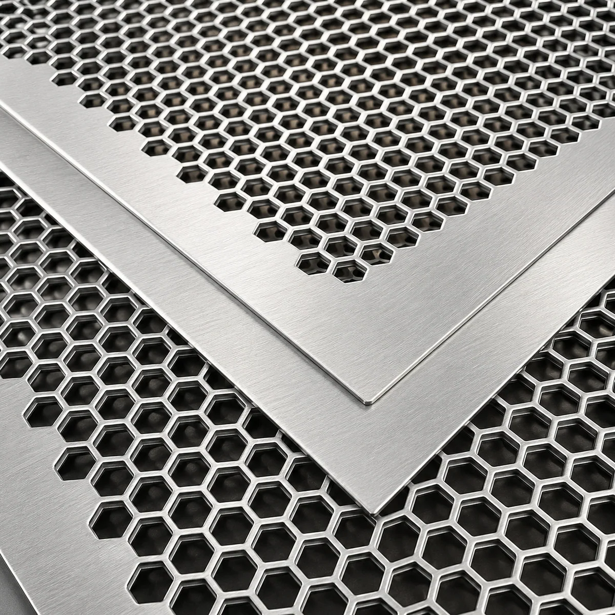 Galvanized steel perforated sheet with hexagonal holes