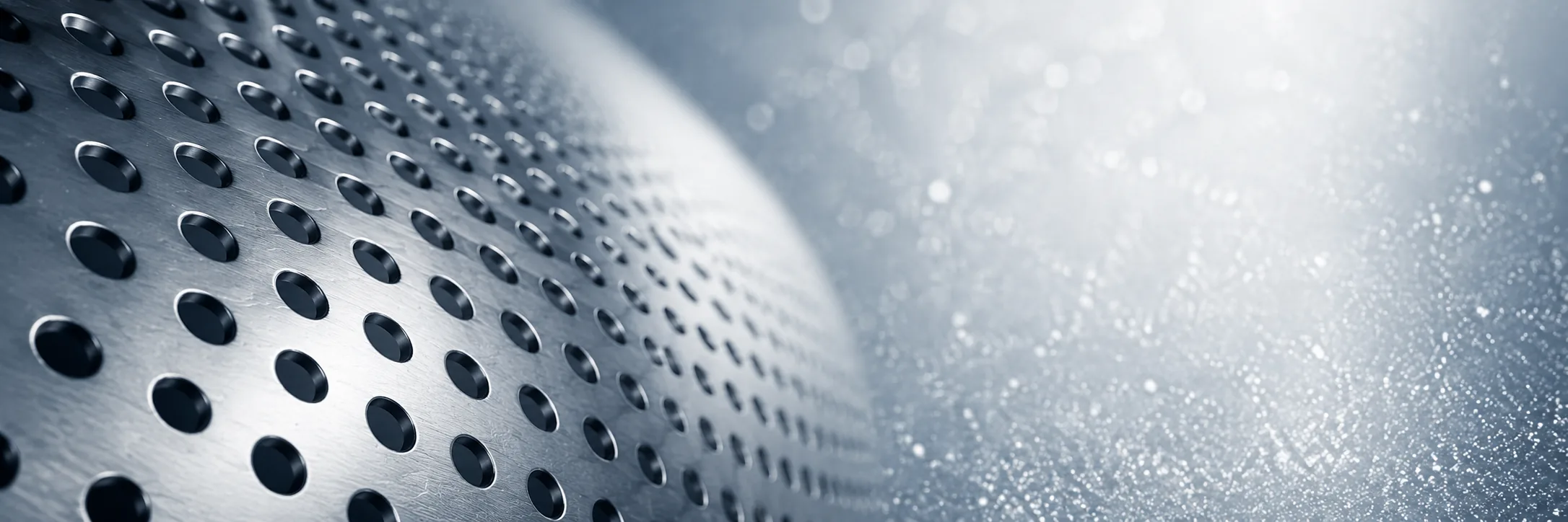 Perforated metal sheet with round holes for weight and open area calculation