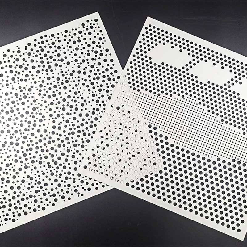 Round hole aluminium perforated sheet panels for custom architectural and industrial applications