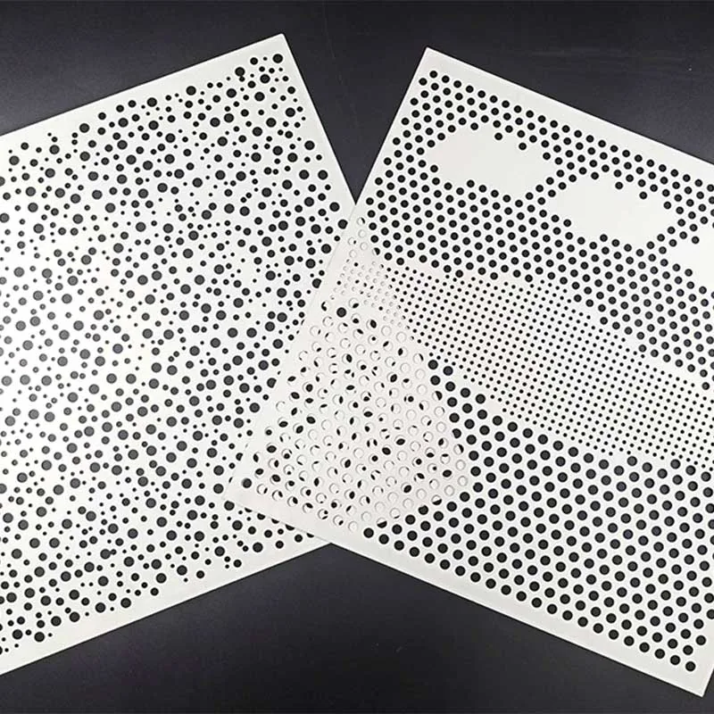 Round hole aluminium perforated sheet panels for custom architectural and industrial applications