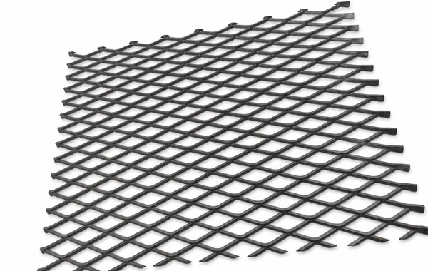 Black carbon steel expanded metal mesh sheet