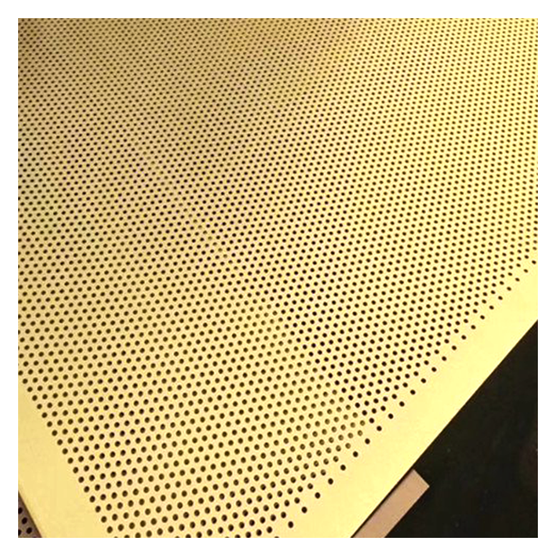 Small hole copper perforated sheet panel for filtration and decorative screens