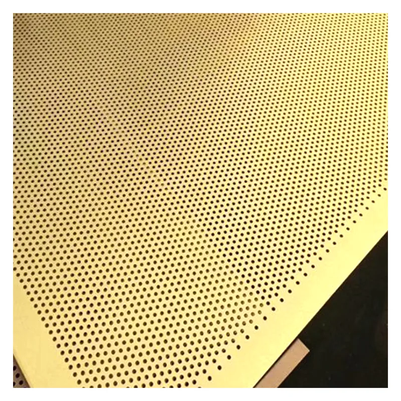 Small hole copper perforated sheet panel for filtration and decorative screens