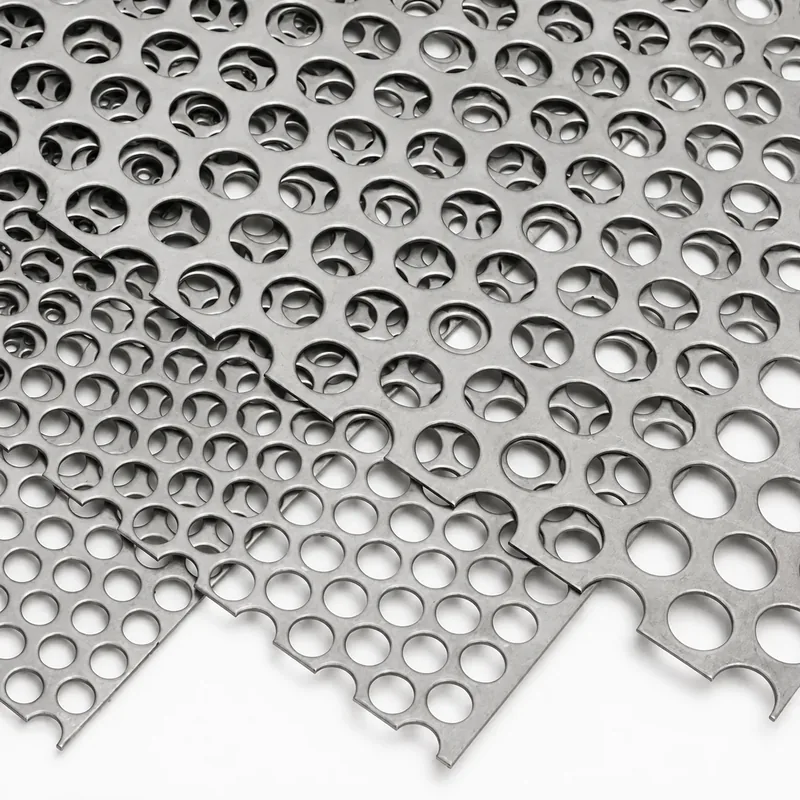 Titanium perforated sheet with round holes