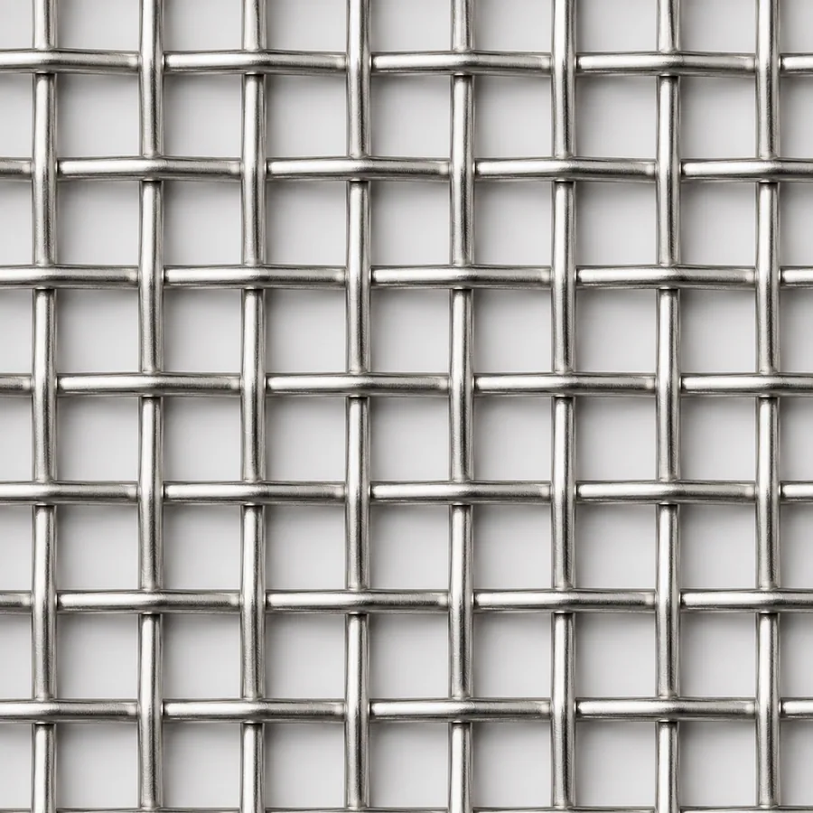 Stainless steel plain weave wire mesh with square openings